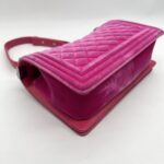 Chanel Boy 25 Pink Velvet SHW