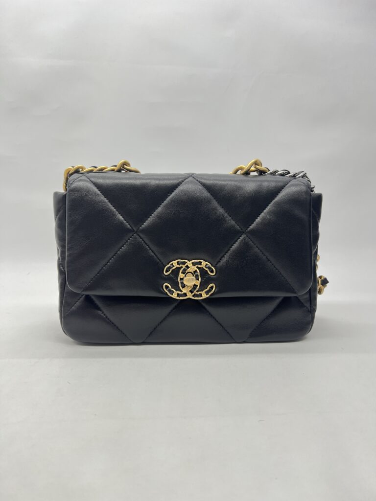Chanel C19 Small Lambskin Black GHW
