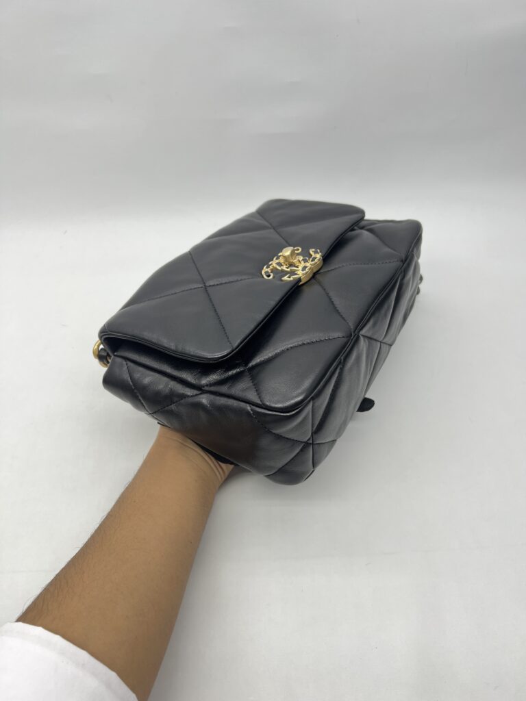 Chanel C19 Small Lambskin Black GHW