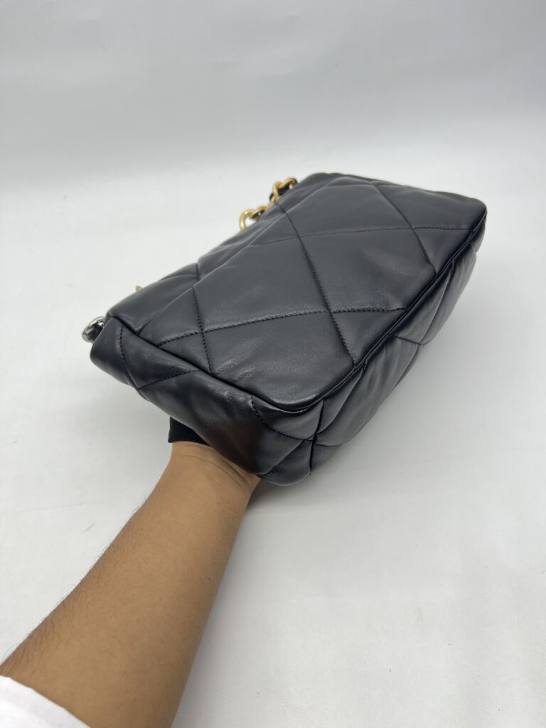Chanel C19 Small Lambskin Black GHW