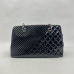 Chanel Coco Boy Shopping Tote Patent Black SHW