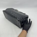 Chanel Coco Boy Shopping Tote Patent Black SHW