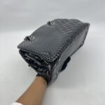 Chanel Coco Boy Shopping Tote Patent Black SHW