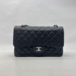 Chanel Jumbo Classic D Flap Caviar Black SHW