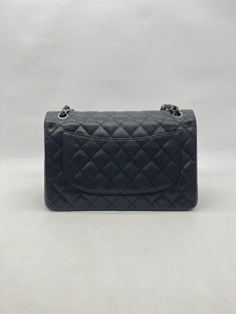 Chanel Jumbo Classic D Flap Caviar Black SHW