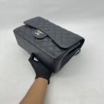 Chanel Jumbo Classic D Flap Caviar Black SHW