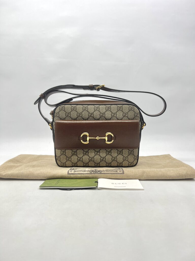 Gucci Horsebit Camera GG Supreme Brown GHW