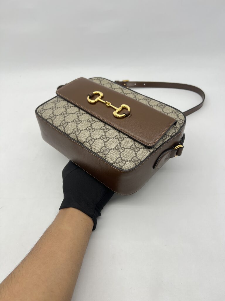 Gucci Horsebit Camera GG Supreme Brown GHW