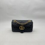 Gucci Marmont Flap Small Black GHW