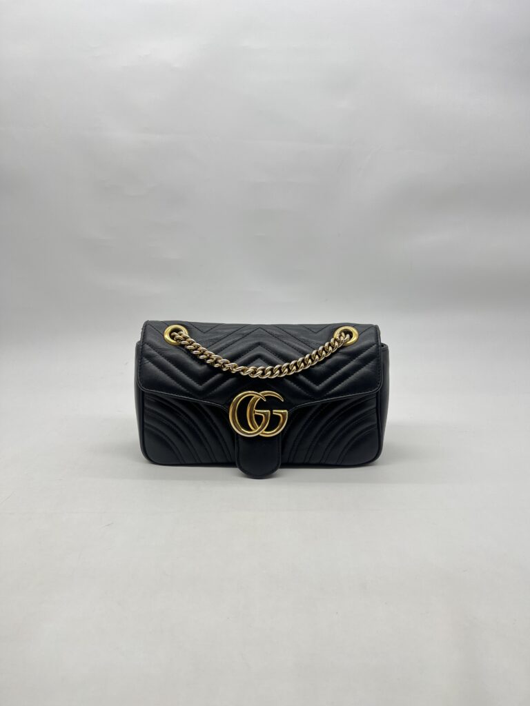 Gucci Marmont Flap Small Black GHW