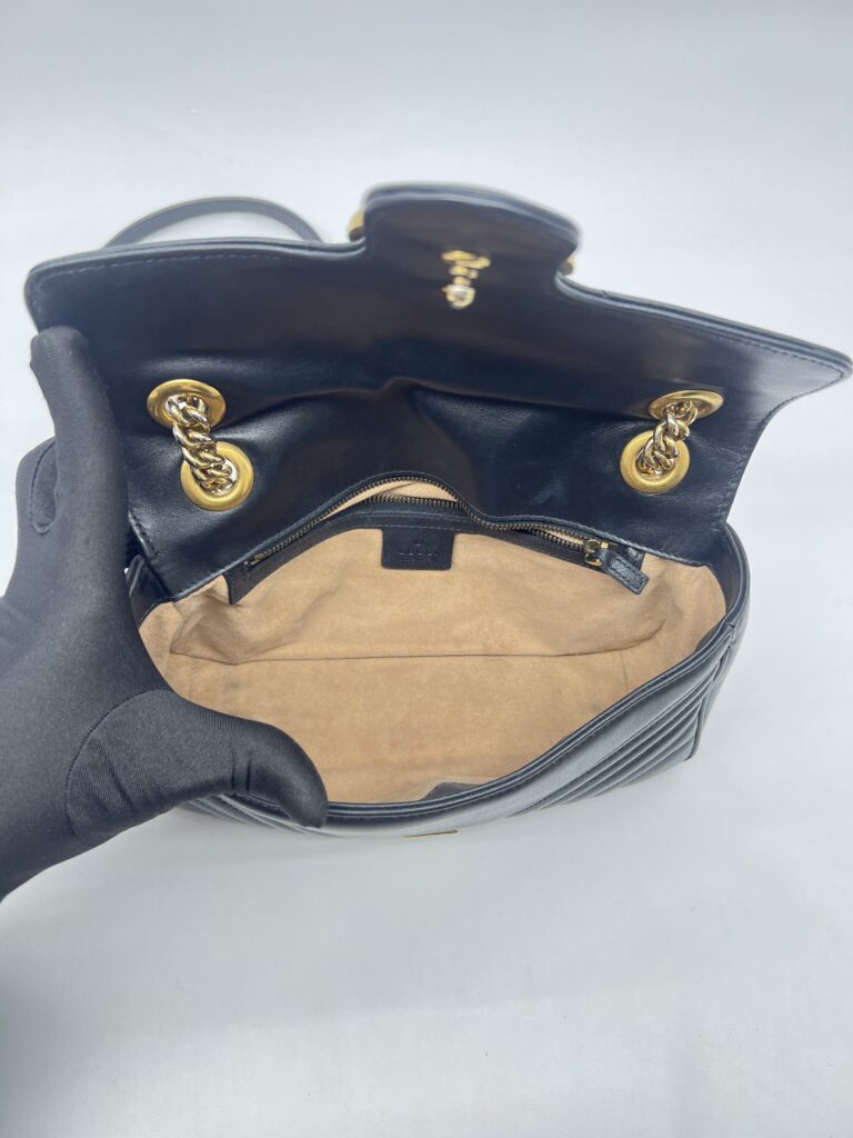 Gucci Marmont Flap Small Black GHW