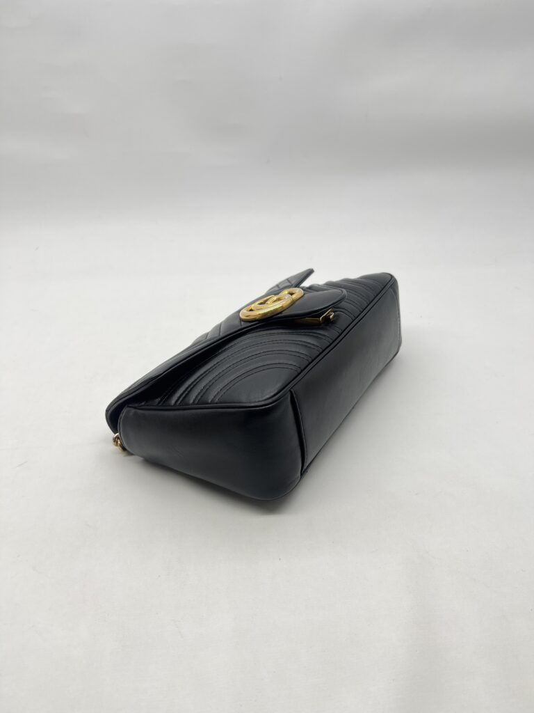 Gucci Marmont Flap Small Black GHW