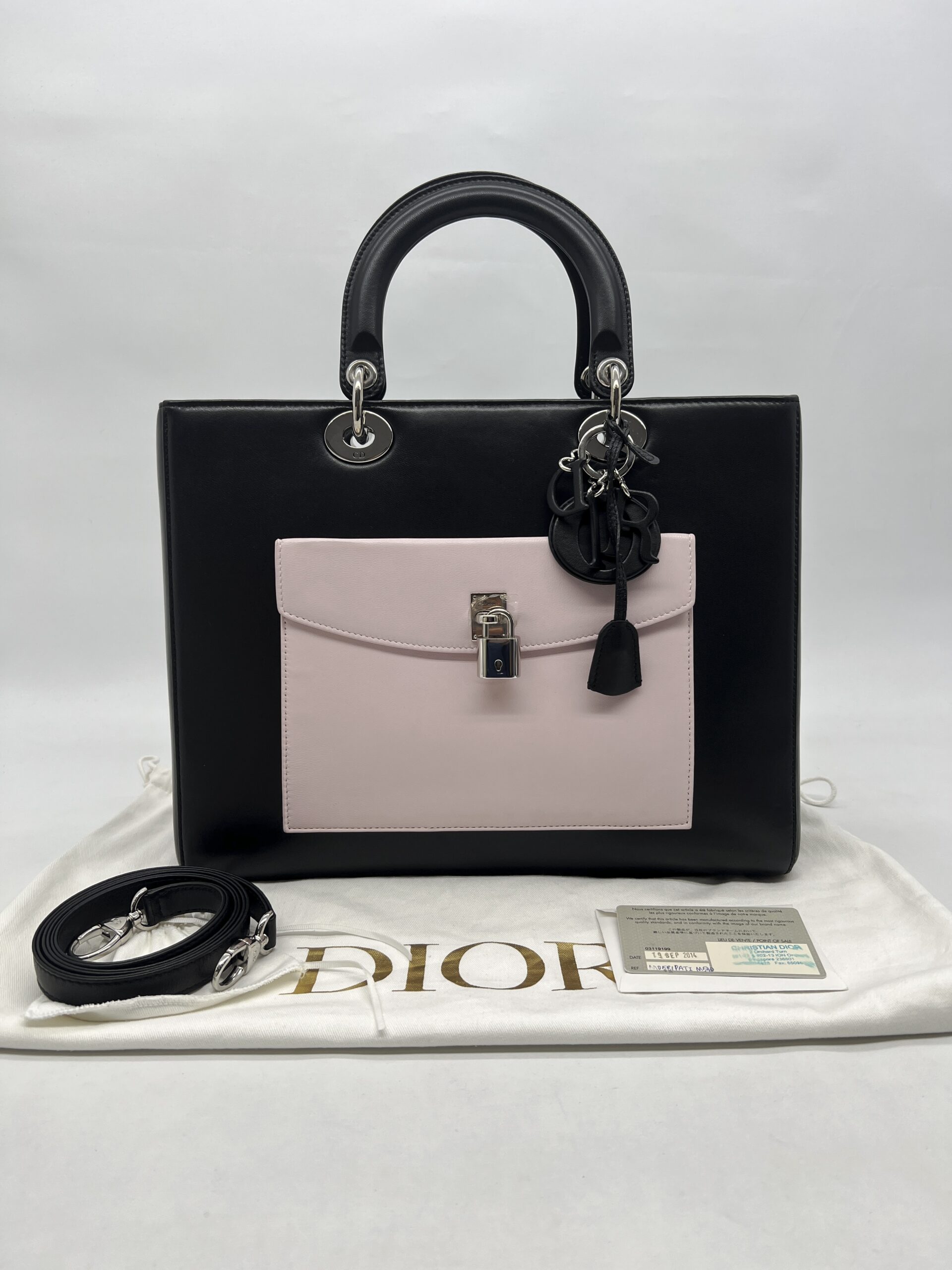 Dior Lady Dior Pockets Black SHW