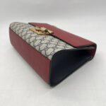 Gucci Medium Padlock Monogram GG Supreme Red Navy GHW