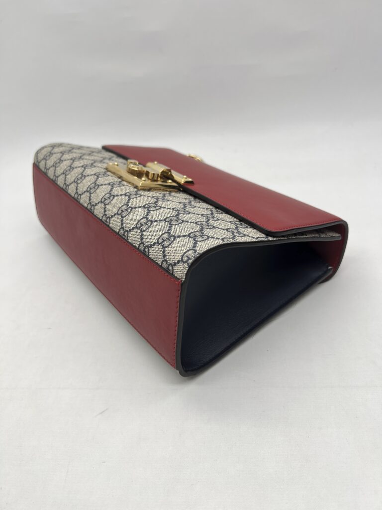 Gucci Medium Padlock Monogram GG Supreme Red Navy GHW