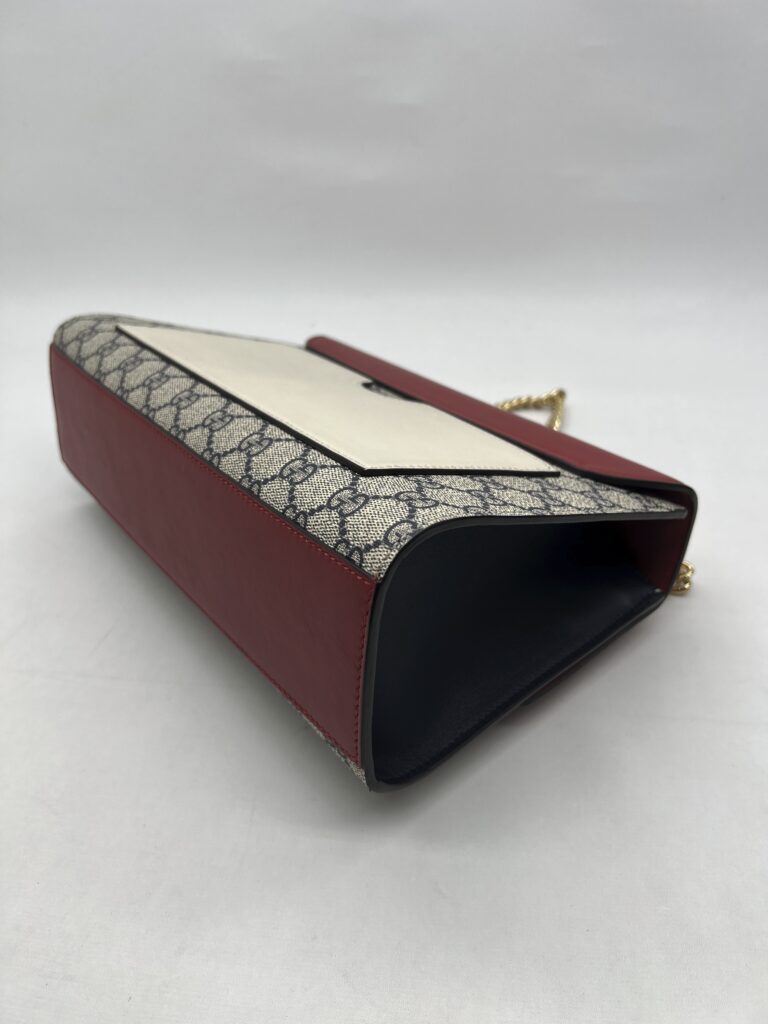 Gucci Medium Padlock Monogram GG Supreme Red Navy GHW