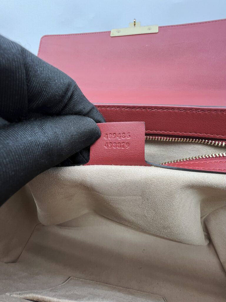 Gucci Medium Padlock Monogram GG Supreme Red Navy GHW