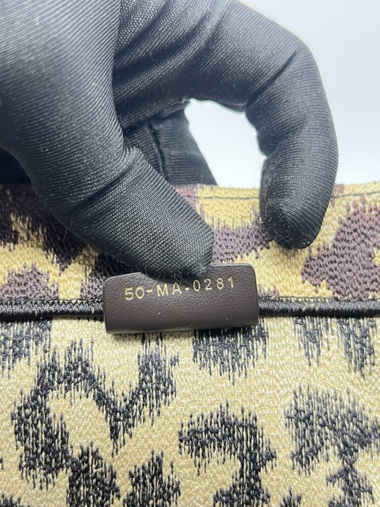 Dior Medium Book Tote Canvas Leopard Beige