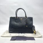 Prada Galleria Saffiano Lux Black GHW