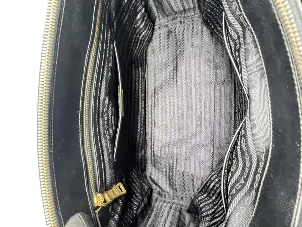 Prada Galleria Saffiano Lux Black GHW