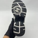 Chanel CC Trainer Sneaker Black Pink Tweed