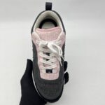 Chanel CC Trainer Sneaker Black Pink Tweed