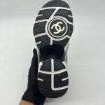 Chanel CC Trainer Sneaker Black Pink Tweed