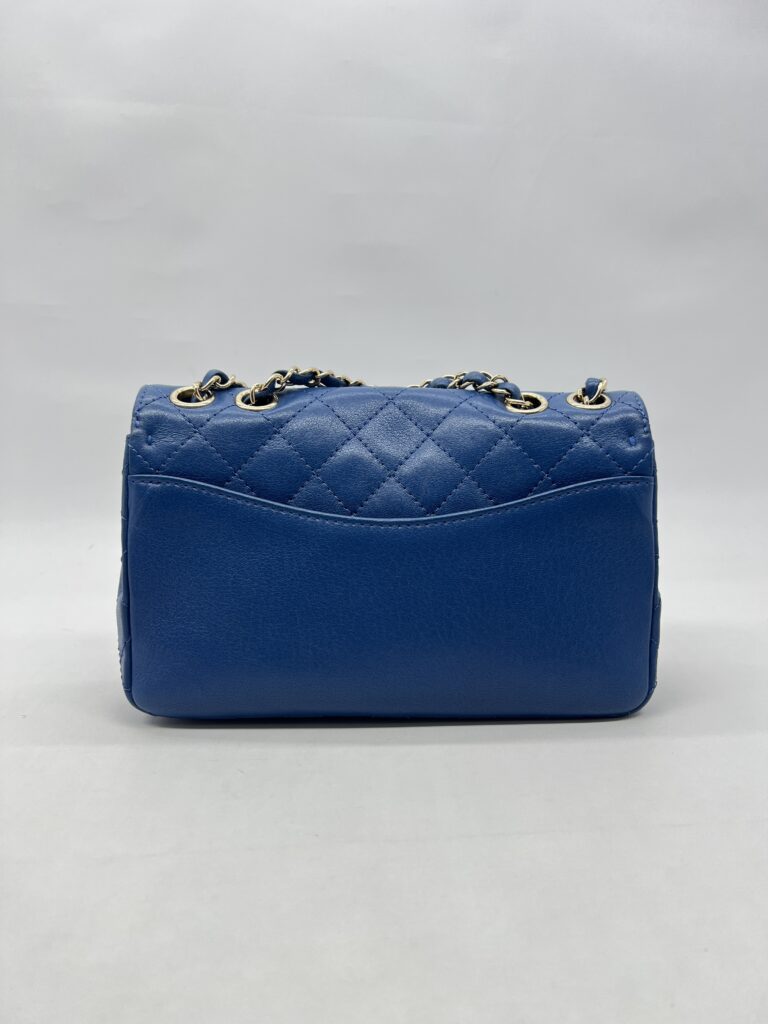 Chanel CC Flap Chain Shoulder Blue GHW