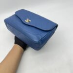 Chanel CC Flap Chain Shoulder Blue GHW