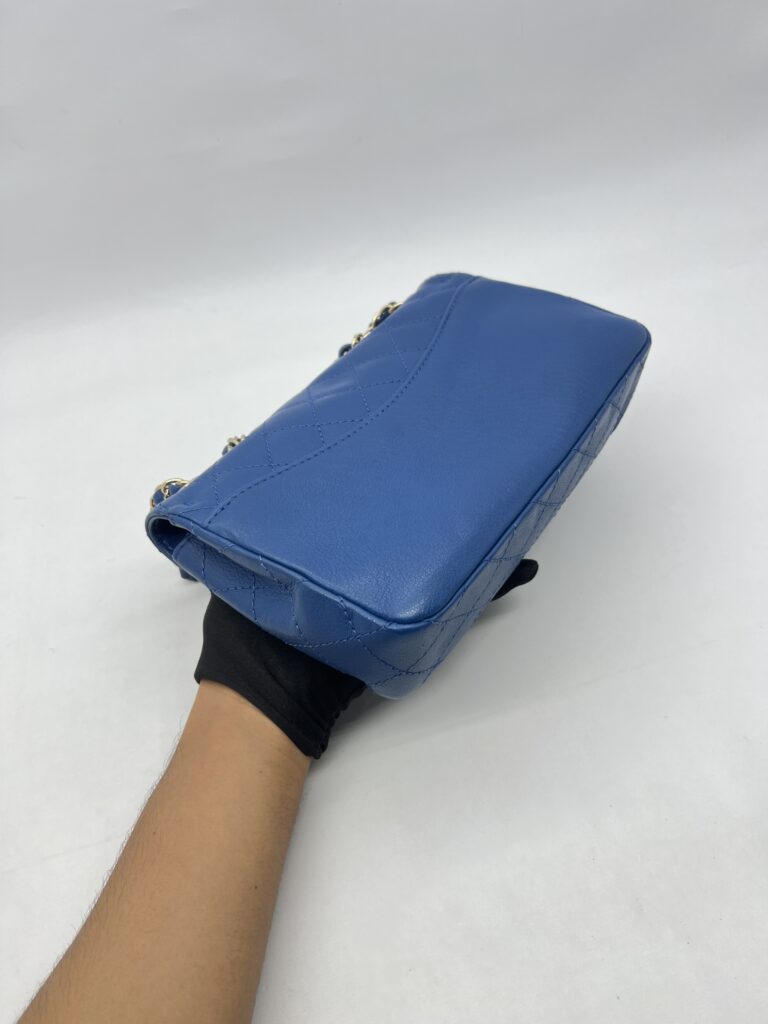 Chanel CC Flap Chain Shoulder Blue GHW