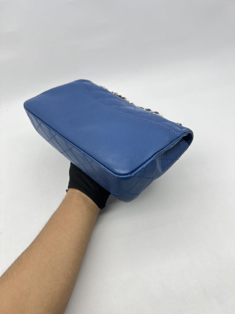 Chanel CC Flap Chain Shoulder Blue GHW