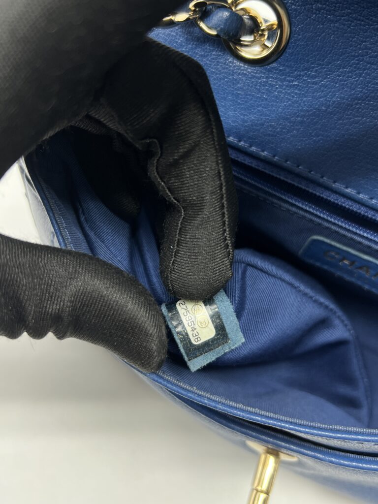 Chanel CC Flap Chain Shoulder Blue GHW