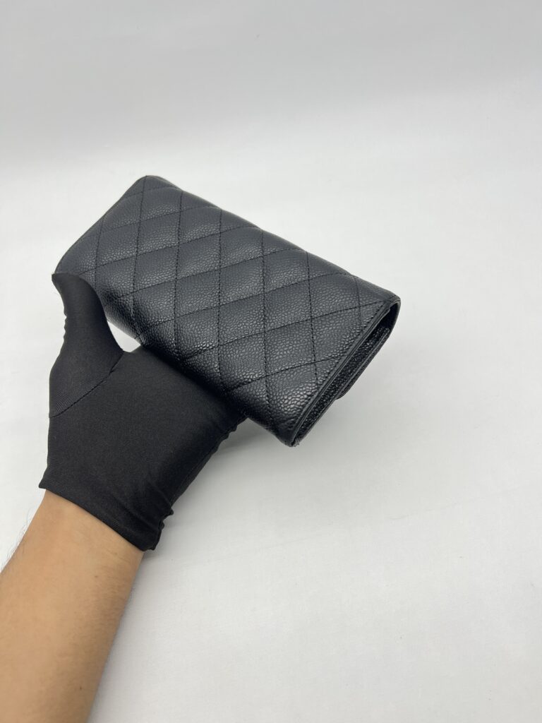 Chanel Classic Flap Wallet Caviar Black SHW