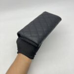 Chanel Classic Flap Wallet Caviar Black SHW
