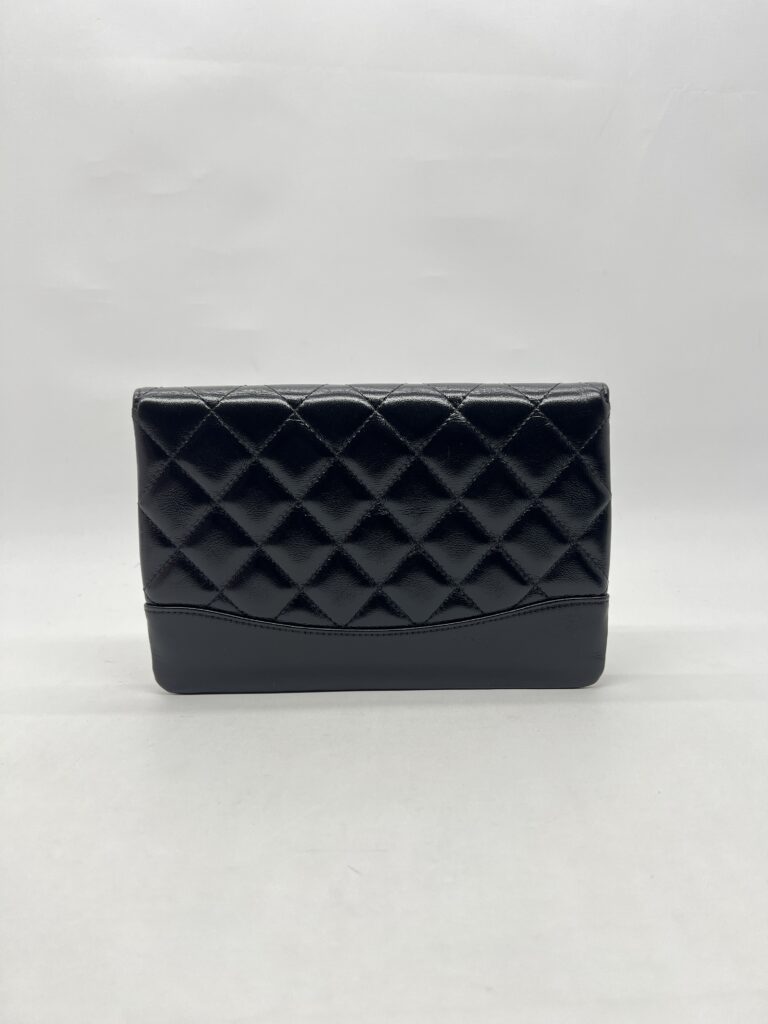 Chanel Clutch Shiny Black LGHW