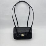 Chanel C26 Preppy Long Handle Caviar Black GHW