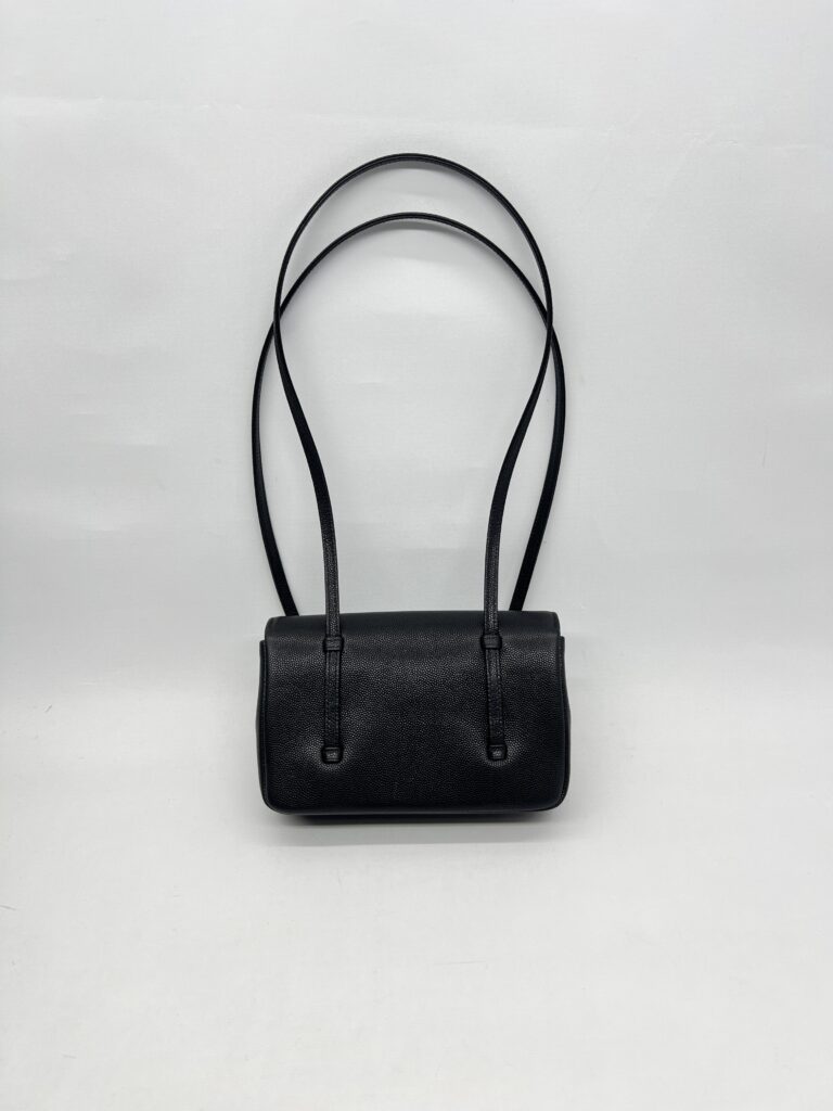 Chanel C26 Preppy Long Handle Caviar Black GHW