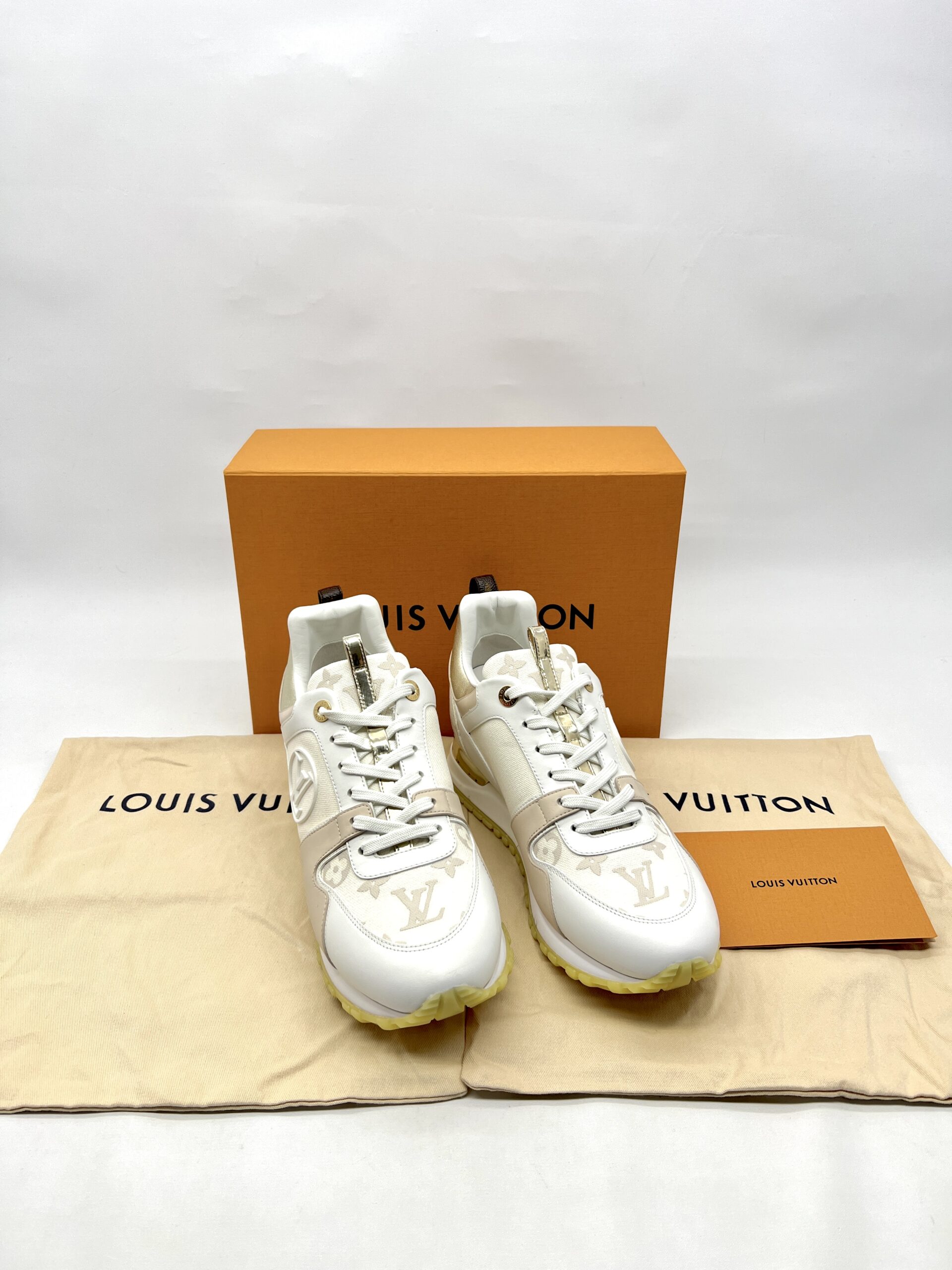 Louis Vuitton Runway Sneakers Beige Canvas