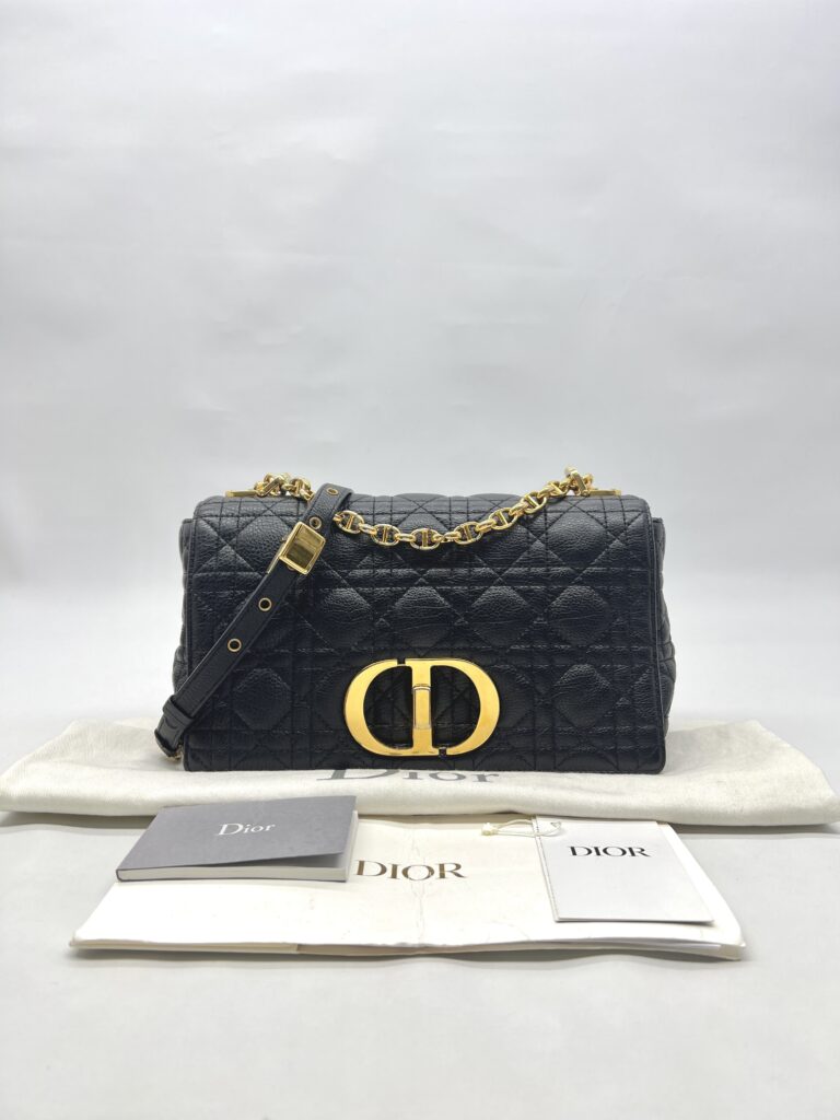 Dior Medium Caro Black GHW