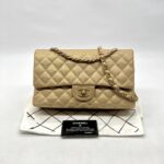 Chanel Classic Medium D Flap Caviar Gold GHW