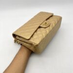 Chanel Classic Medium D Flap Caviar Gold GHW