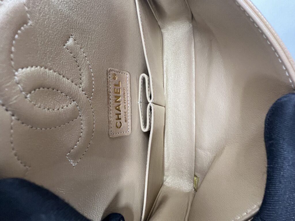 Chanel Classic Medium D Flap Caviar Gold GHW