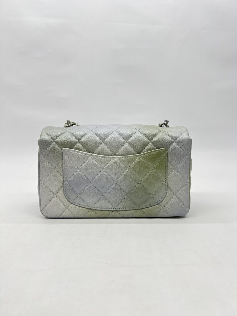 Chanel Classic Mini Rectangle Gradation Grey Green SHW