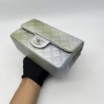 Chanel Classic Mini Rectangle Gradation Grey Green SHW