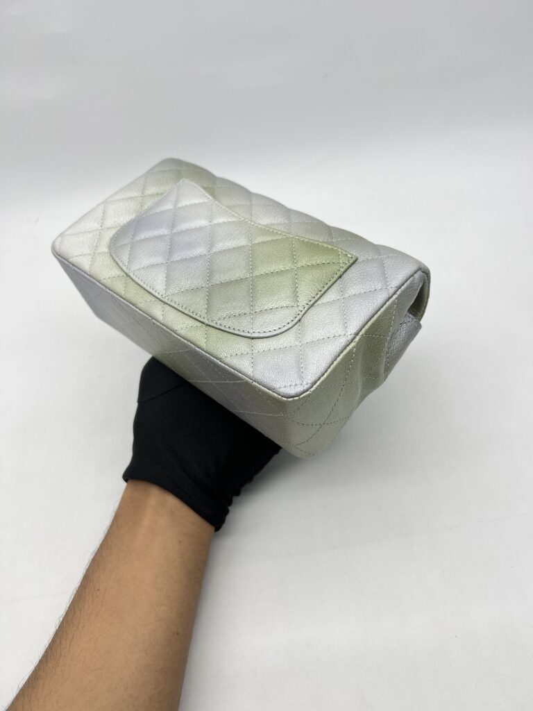 Chanel Classic Mini Rectangle Gradation Grey Green SHW
