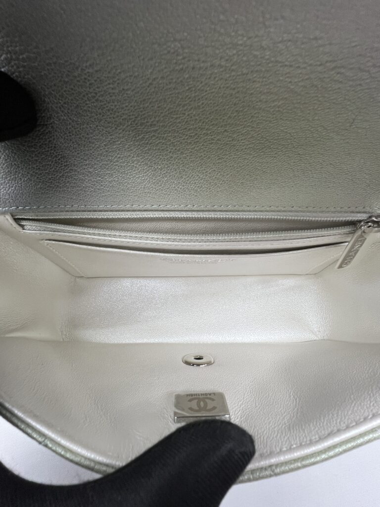 Chanel Classic Mini Rectangle Gradation Grey Green SHW