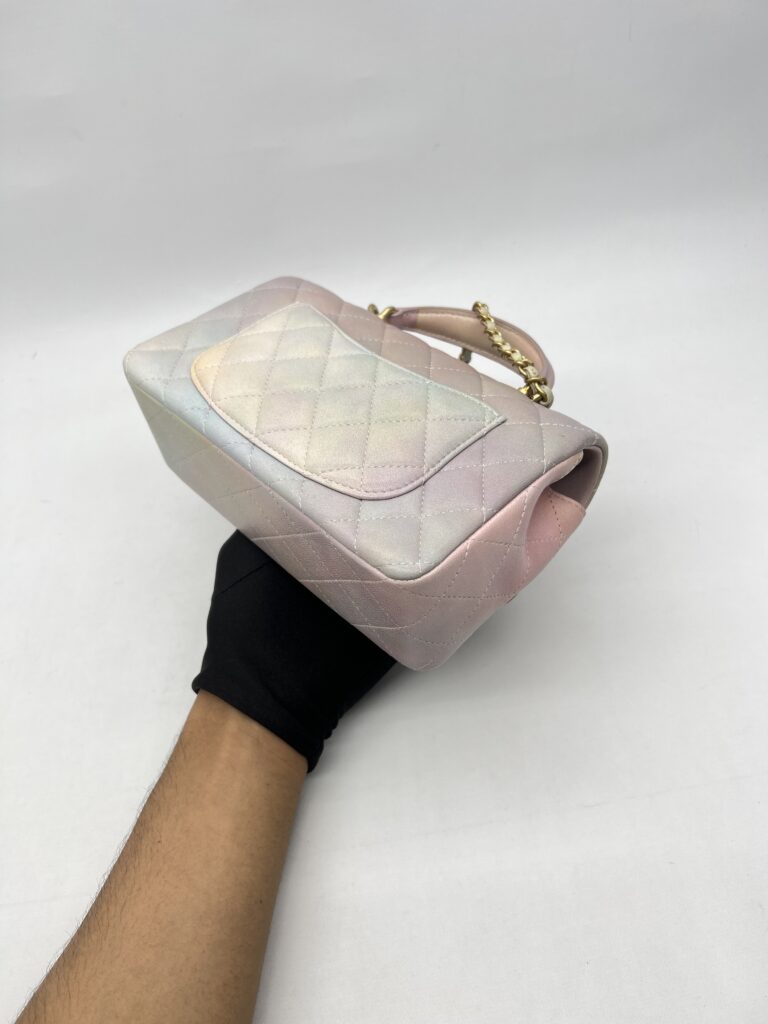 Chanel Mini Rectangle Top Handle Pink Unicorn GHW