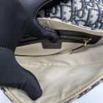 Dior Saddle Medium Canvas Blue Oblique GHW