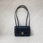 Chanel C26 Preppy Long Handle Caviar Black GHW