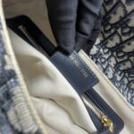 Dior Saddle Medium Canvas Blue Oblique GHW